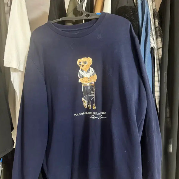 [BUNJANG] Polo Ralph Lauren RLX Bear Graphic Sweatshirt XL / 폴로 랄프로렌 RLX 베어 맨투맨