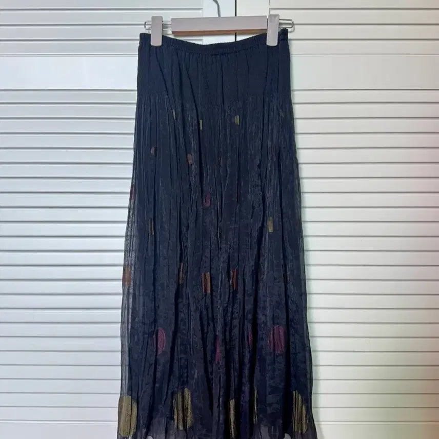 [BUNJANG] Soopy Vintage Chiffon Flare Long Skirt / soopy 수피 빈티지 쉬폰 플레어 롱 스커트