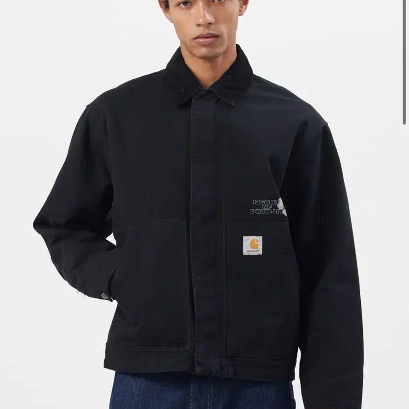 [BUNJANG] Carhartt WIP OG Aaron Graphic Jacket Black / [M] 칼하트윕 OG 아칸 그래픽 자켓 블랙