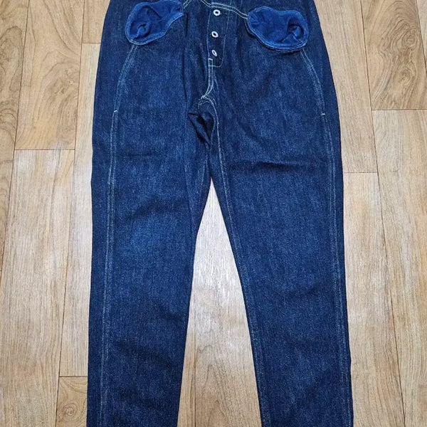 [BUNJANG] Kapital Sarrouel Capri Denim Pants / 캐피탈 사루엘 카프리 데님 팬츠