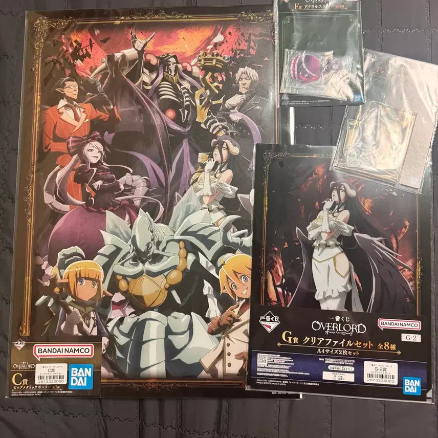 [BUNJANG] Overlord Clear File & Big Metallic Poster & Acrylic / 오버로드 클리어 파일 & 빅 메탈릭 포스터 & 아크릴