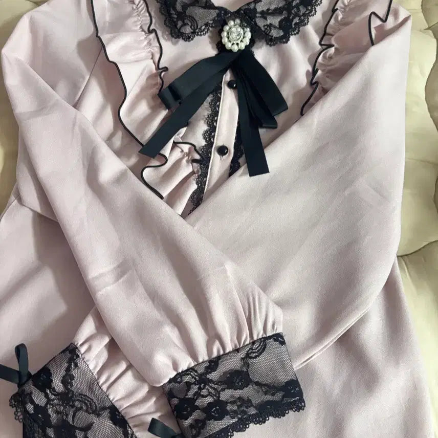 [BUNJANG] Dear My Love 'Jirai Kei' Pink Blouse / 현물) 디어마이러브 디마럽 양지뢰 지뢰계 핑크 블라우스 팔아요