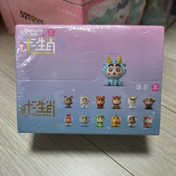 [BUNJANG] Crayon Shin-chan 12 Chinese Zodiac Rice Ball Figures Set (Sealed) / 짱구 미개봉 십이지 캐릭터 쌀알피규어 12종 한박스