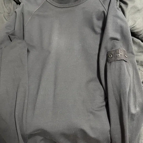 [BUNJANG] Stone Island 21SS Ghost Piece Sweatshirt Black XL / 스톤아일랜드 21SS 고스트피스 맨투맨 블랙 XL
