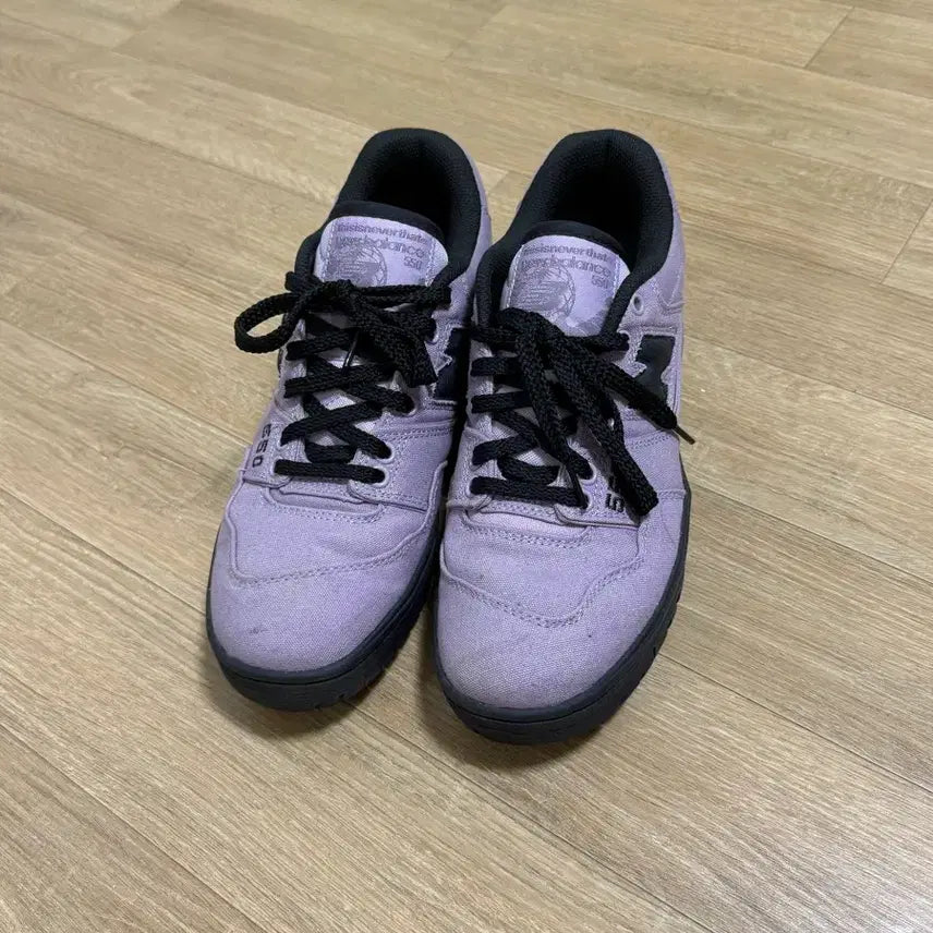 [BUNJANG] New Balance x Thisisneverthat 550 Lavender Black / 뉴발란스 디스이즈네버댓 550 라벤더 블랙 275