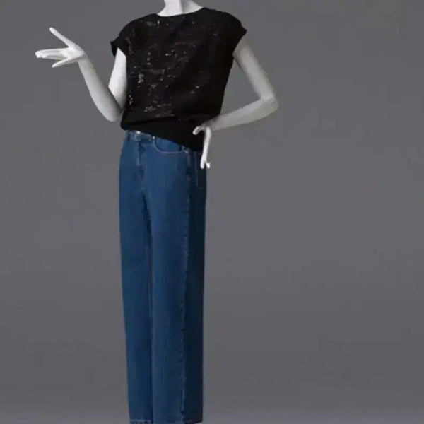 [BUNJANG] Lanvin Collection Sequin Top Black / 랑방컬렉션 시퀸탑