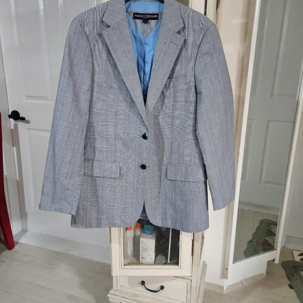 [BUNJANG] Tommy Hilfiger Blue Check Jacket / 타미힐피거 체크 자켓100