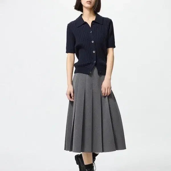 [BUNJANG] Uniqlo Pleated Midi Skirt / 유니클로 플리츠 미디 스커트 스커트