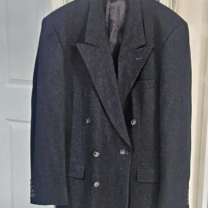 [BUNJANG] Wool Double-Breasted Jacket (Size 100) / 모직 더블 자켓 100