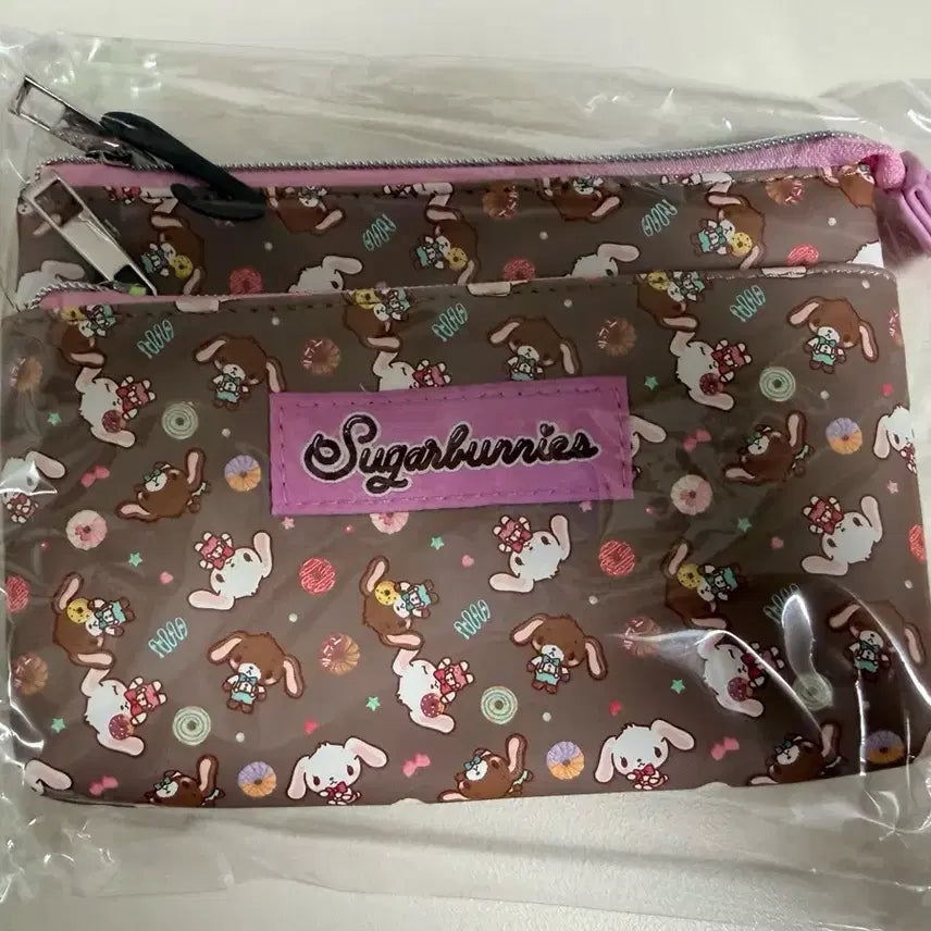 [BUNJANG] SugarBunnies Pouch (Leather Texture) / 슈가바니즈 파우치(가죽질감)