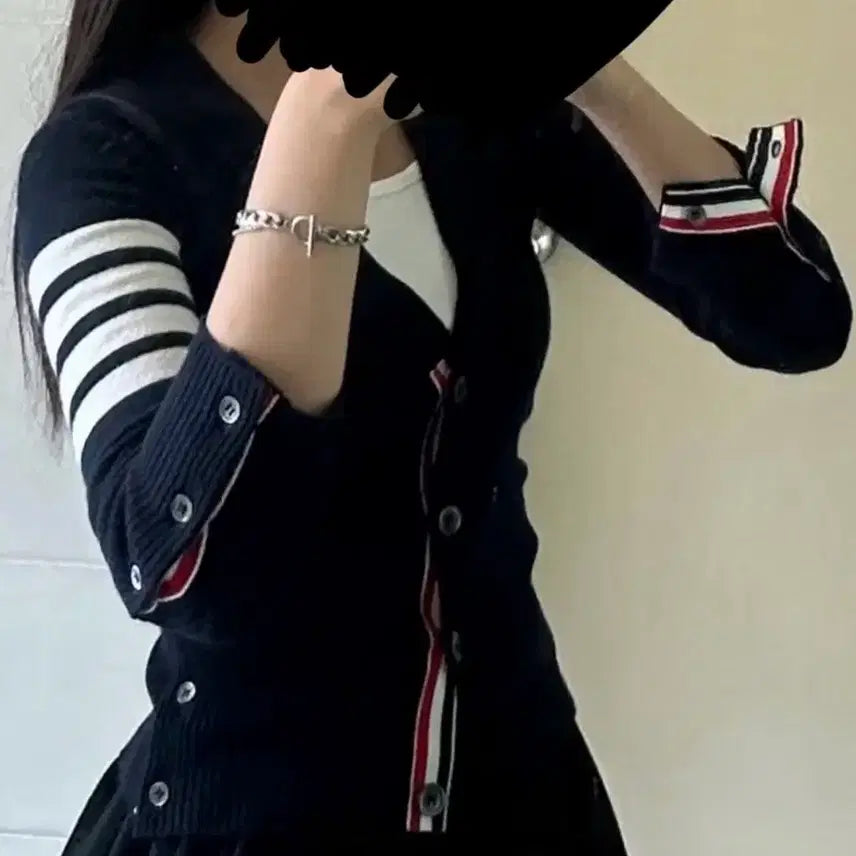 [BUNJANG] Thom Browne Women's Cardigan XS / 톰브라운 여성 가디건 xs사이즈