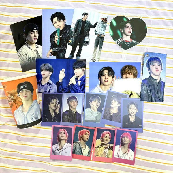 [BUNJANG] S.Coups Bundle Set Paper Cups, Trading Cards, Photo Prints, Mini Uchiwa, Mini Slogan / 에스쿱스 생카 물품 일괄
