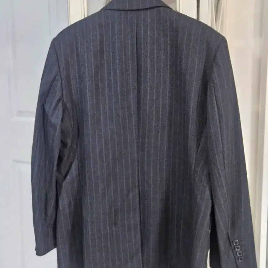 [BUNJANG] 100% Wool Striped Jacket / 순모 스트라이프 자켓 100
