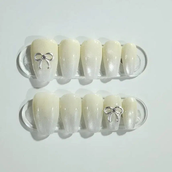 [BUNJANG] Lemon Core Handmade Nail Tips / 레몬 코어 수제네일팁