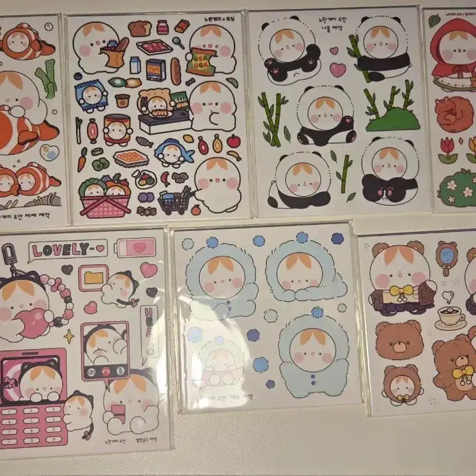 [BUNJANG] Large Sticker Bundle Set (7 Sets) / 대형 스티커 7세트 일괄