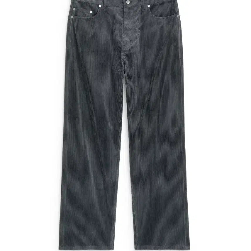 [BUNJANG] Arket Loose Fit Corduroy Trousers Dark Grey / [44] Arket LOOSE FIT COURDUROY TROUSERS
