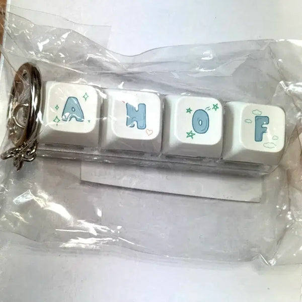 [BUNJANG] AHOF Keyboard Keychain & Hand Mirror Set / 아홉 AHOF 역조공 키링&손거울