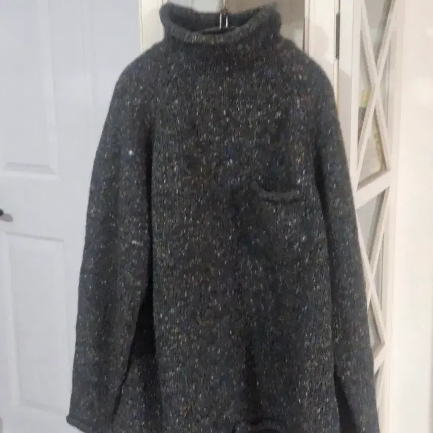 [BUNJANG] Typo Mélange Turtleneck Knit Size 105 / 타이포 멜란지 터틀넥 니트 105