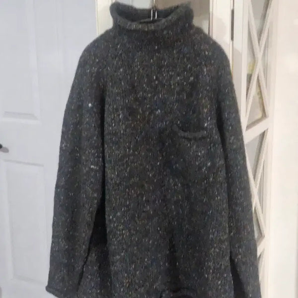 [BUNJANG] Typo Mélange Turtleneck Knit Size 105 / 타이포 멜란지 터틀넥 니트 105
