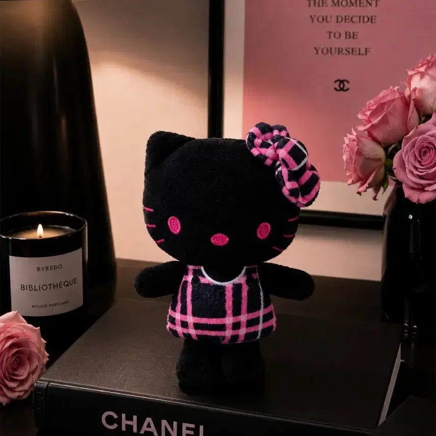 [BUNJANG] Sanrio Hello Kitty 50th Anniversary Limited Edition Mascot Doll Keyring (Black) / (새상품) 50주년 기념 정품 한정판 마스코트 블랙키티 인형키링