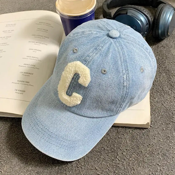 [BUNJANG] Unisex Light Wash Denim Baseball Cap / (새상품+무배) 남녀공용 연청 볼캡 모자
