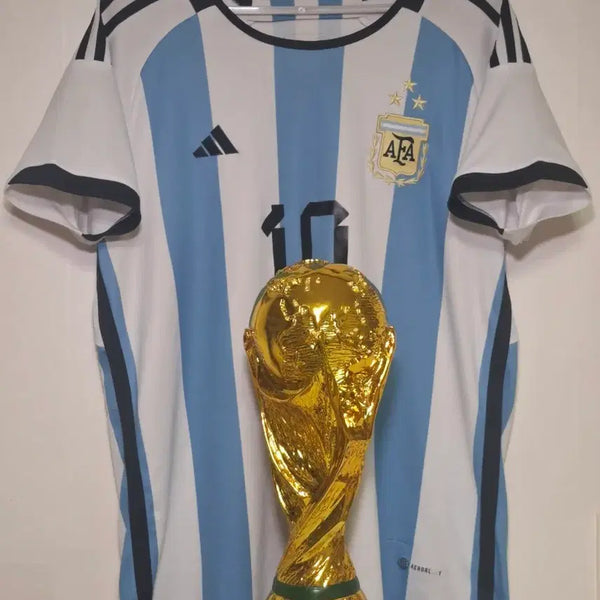 [BUNJANG] Lionel Messi Argentina World Cup Trophy and Jersey Set / 메시 카타르 월드컵 세트