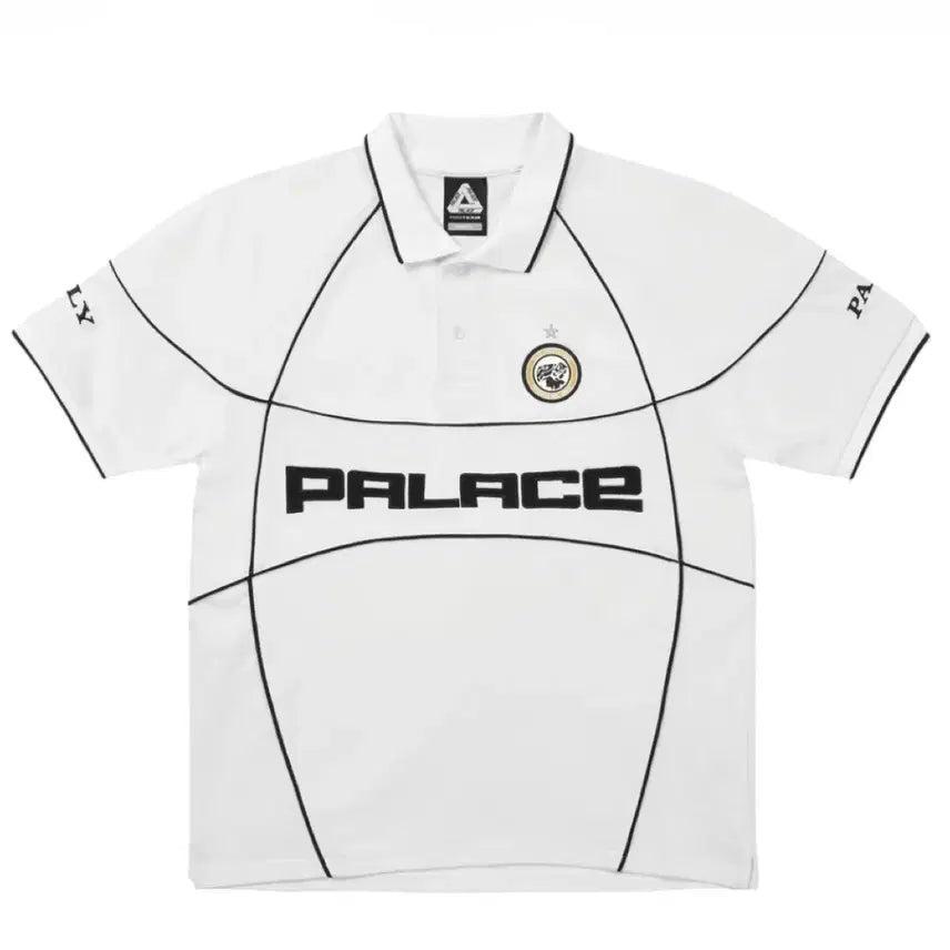 [BUNJANG] Palace Pro Team Pipe Piped Polo White XL / 팔라스 프로 팀 파이프드 폴로 화이트 26SS XL