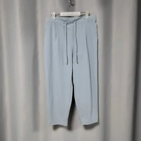 [BUNJANG] Nylon Spandex Stretch Waistband Pants / 나일론 스판 밴딩바지