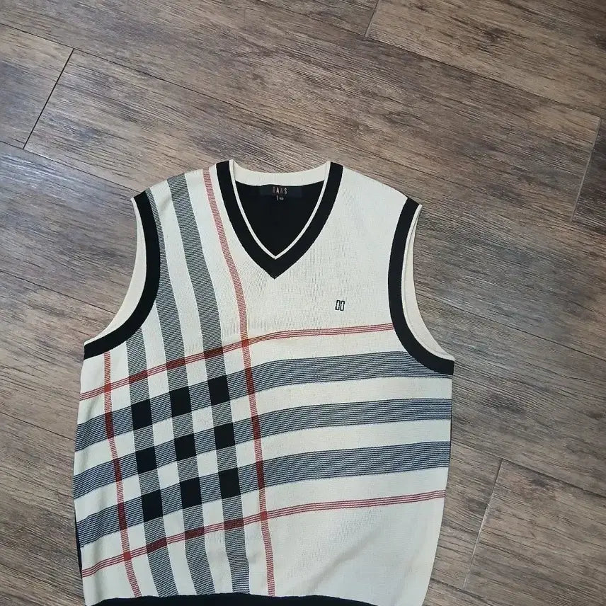 [BUNJANG] Daks Knit Vest Check Pattern / 닥스 니트 조끼 체크 패턴
