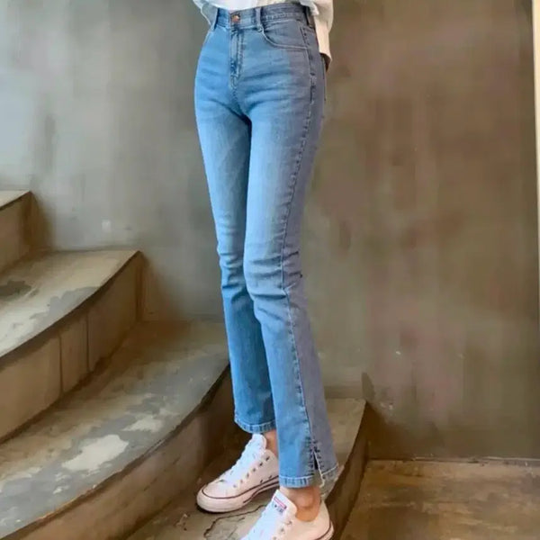 [BUNJANG] Semi Bootcut Denim Pants / 세미 부츠컷 데님