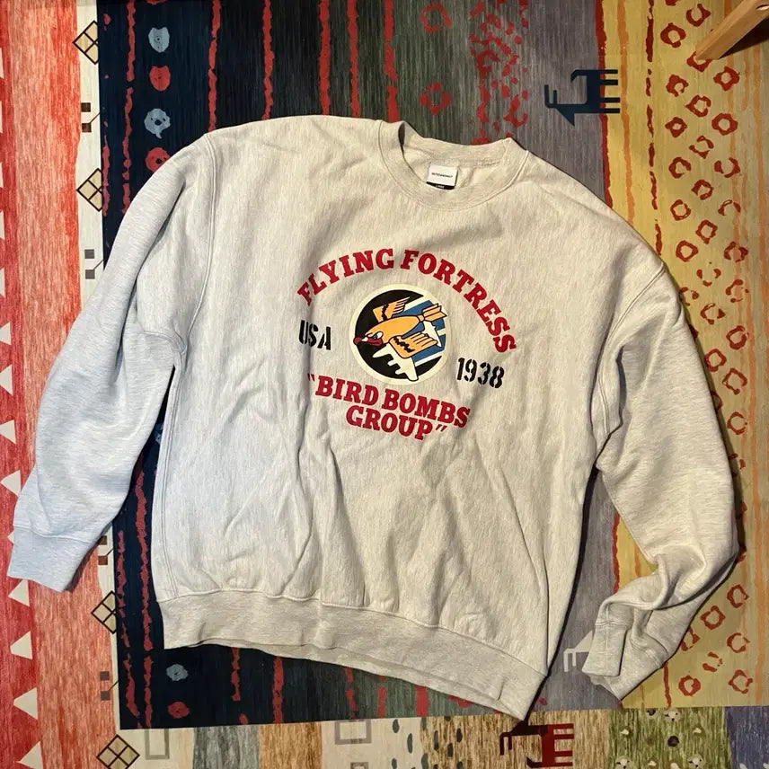 [BUNJANG] Outstanding Voluminous Fit Melange Grey Sweatshirt L / 아웃스탠딩 멜란지그레이 스웻셔츠 L