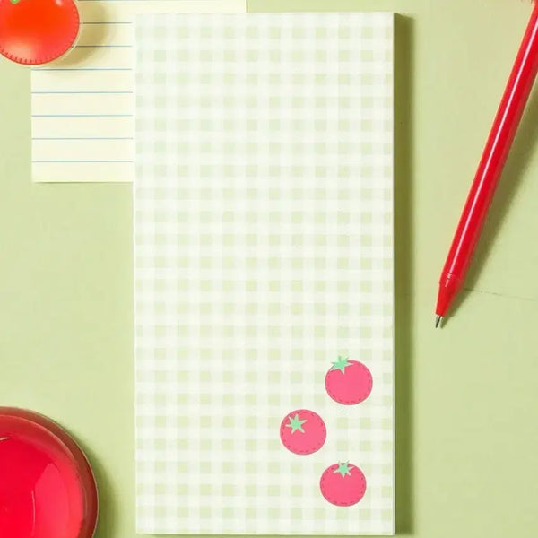[BUNJANG] Fruit Series Checkered Notebook / 프룻 시리즈 제본 체크무늬 노트