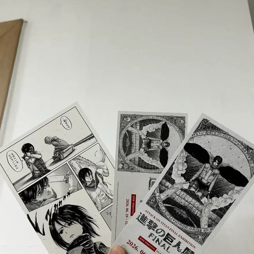 [BUNJANG] Attack on Titan Final Exhibition Ticket Postcard Mikasa / 진격의 거인전 파이널 전시회 티켓 엽서 미카사