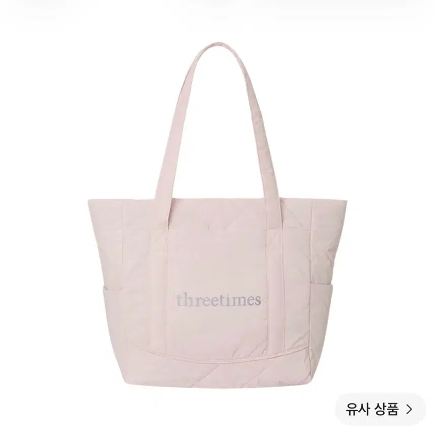 [BUNJANG] 3Times Bebe Tote Bag Pink / 쓰리타임즈 베베 토트백 핑크