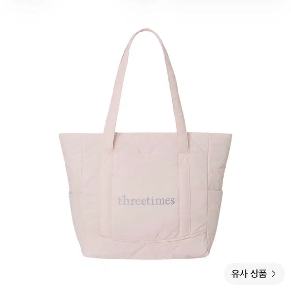 [BUNJANG] 3Times Bebe Tote Bag Pink / 쓰리타임즈 베베 토트백 핑크