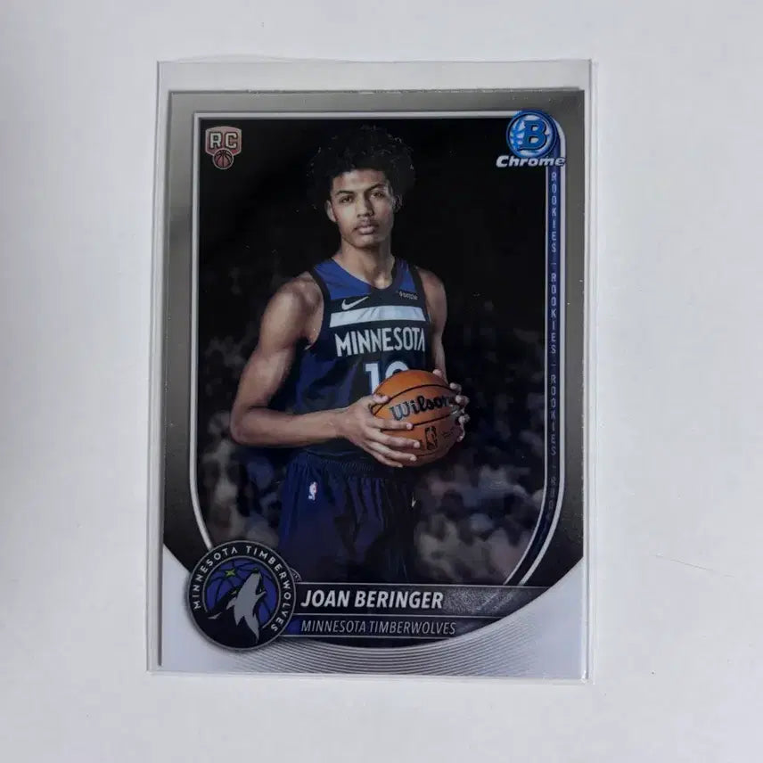 [BUNJANG] Minnesota Timberwolves Josh Minott 2023-24 Bowman Chrome Rookie Card / 미네소타 조안 베링어 바우만 크롬 루키