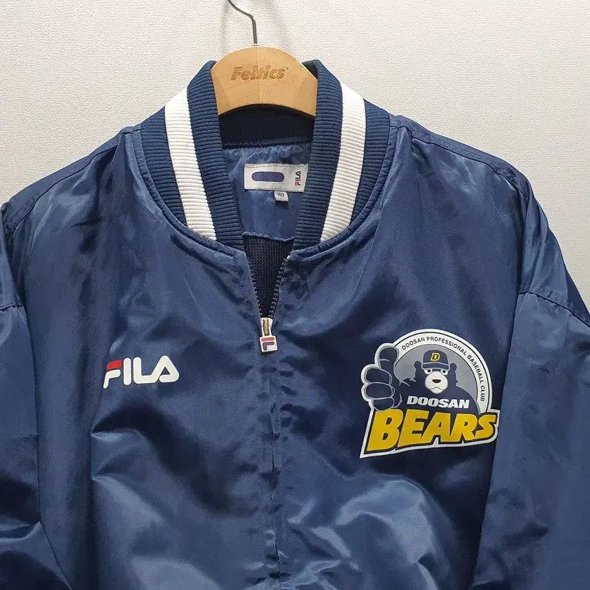 [BUNJANG] FILA Doosan Bears Spring/Autumn Jacket Size 110 / FILA 두산베어스 춘추자켓 110사이즈