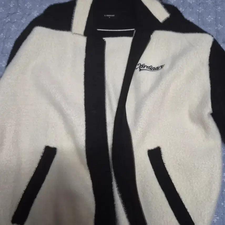 [BUNJANG] X-ORDINARY Color-Block Fleece Zip-Up Jacket / X-ORDINARY 배색 플리스 집업 자켓