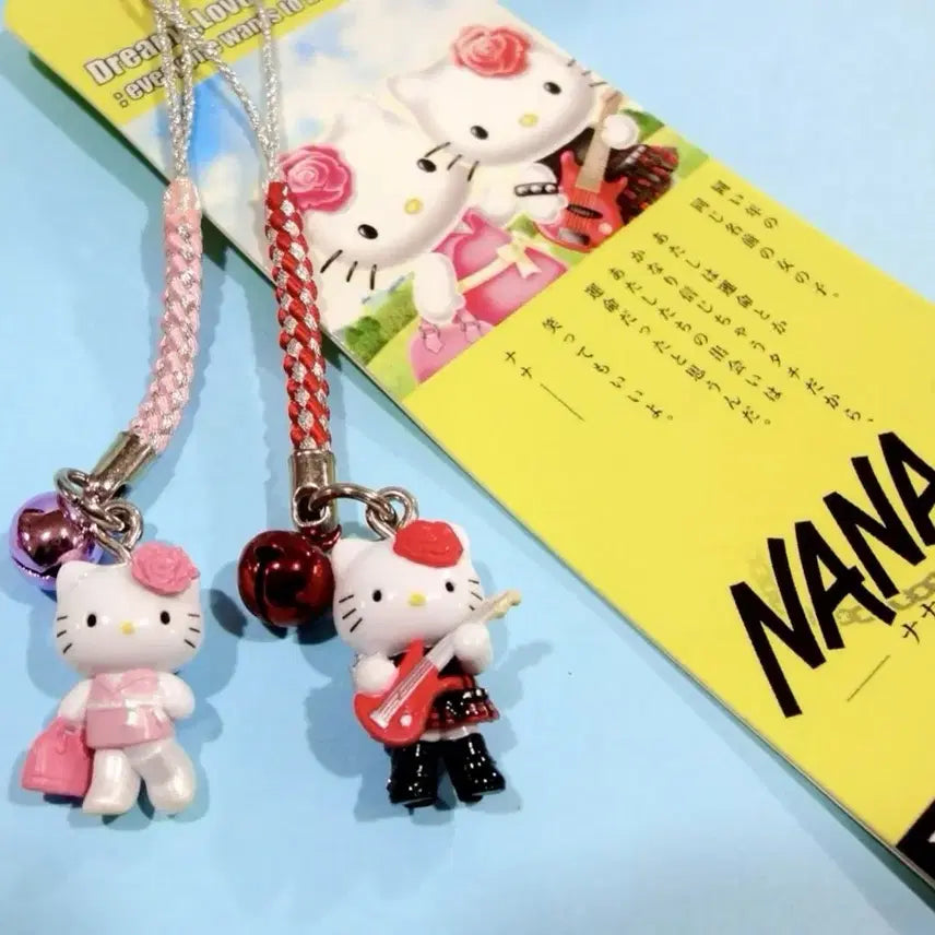 [BUNJANG] NANA x Hello Kitty Collaboration Strap Set / [유일매물] NANA나나 야자와아이 헬로키티 콜라보 스트랩