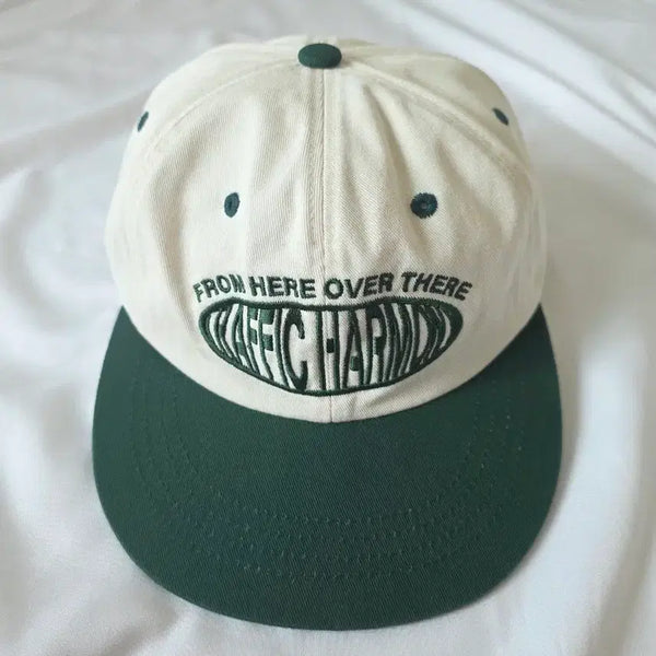 [BUNJANG] TRAFFIC HARMONY Round Logo Trucker Hat Green / 트래픽하모니 ROUND LOGO TRUCKER HAT_GREEN