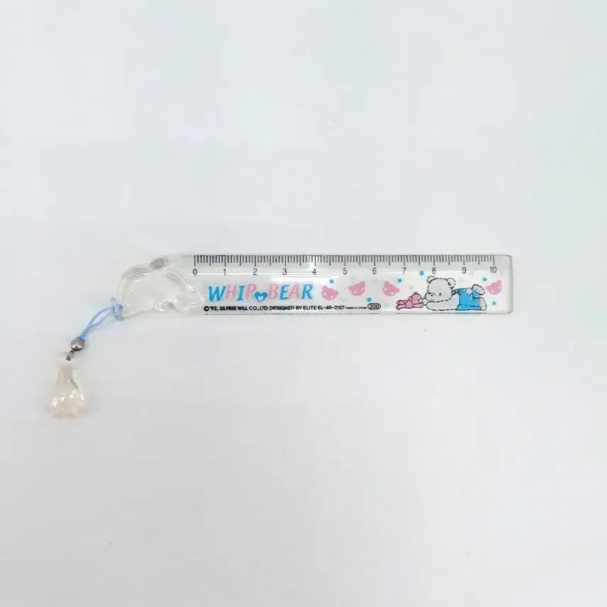 [BUNJANG] Young Art Warm Bear Dolphin Keyring Transparent Ruler Retro Vintage Accessory / 영아트 웜베어 돌고래 키링 투명 자 레트로 빈티지 소품 고전문구