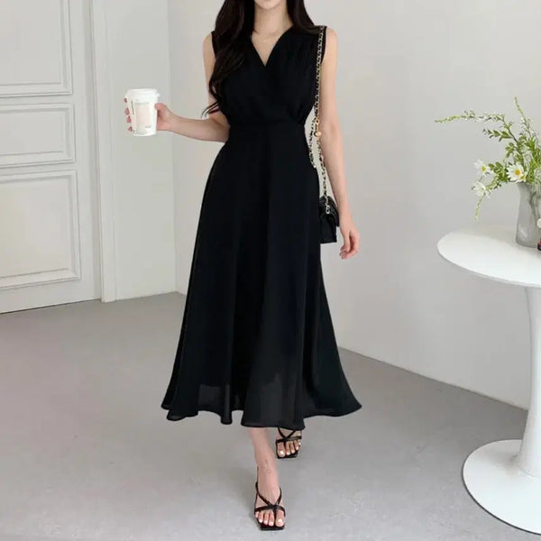 [BUNJANG] Sleeveless Long Flare Dress / 나시 롱 플레어 원피스