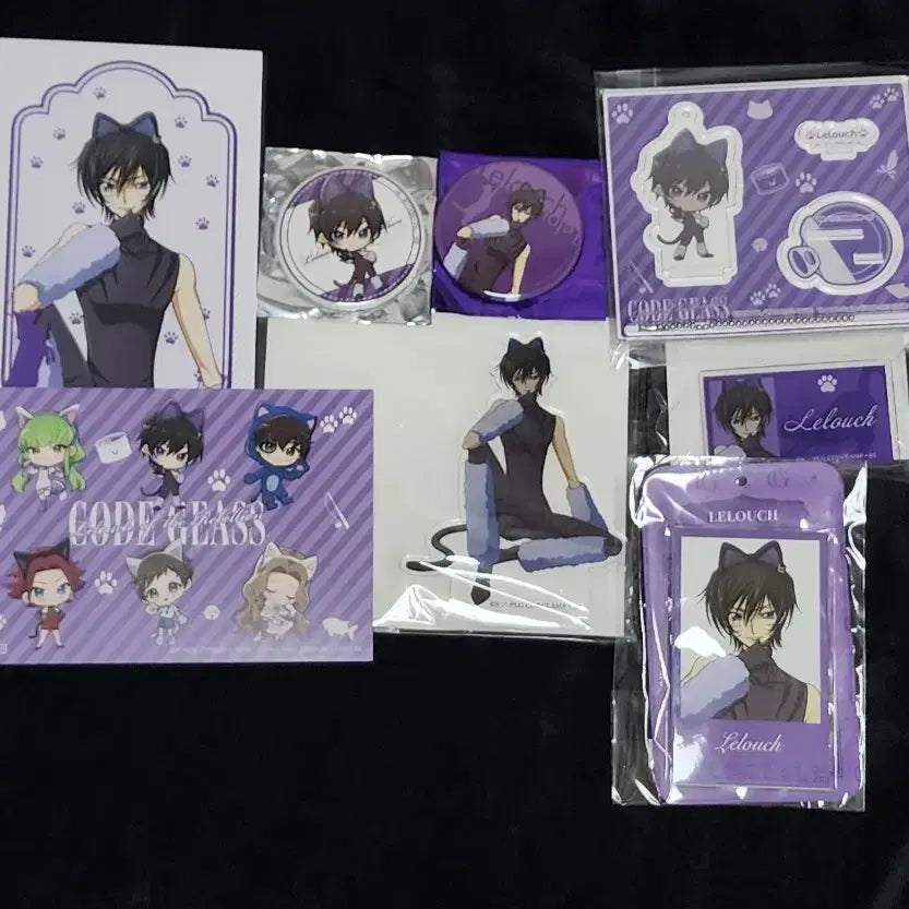 [BUNJANG] Code Geass "Cat Day" Merchandise Bundle Set - Lelouch / (일괄) 코드기어스 굿즈 판매.고양이의 날 굿즈 세트. 를르슈.루루슈.