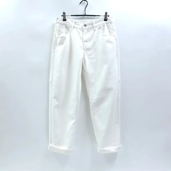 [BUNJANG] W Closet White Denim Baggy Pants C608 / W CLOSET 더블유클로젯 화이트데님 배기팬츠 C608