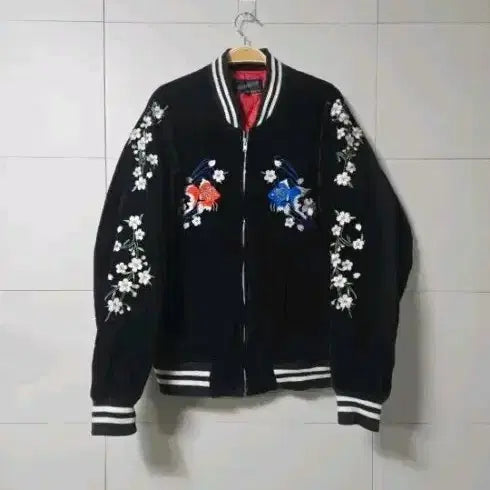 [BUNJANG] Hoshihime Cherry Blossom Goldfish Sukajan Jacket L / 호시히메 벚꽃 금붕어 스카쟌L