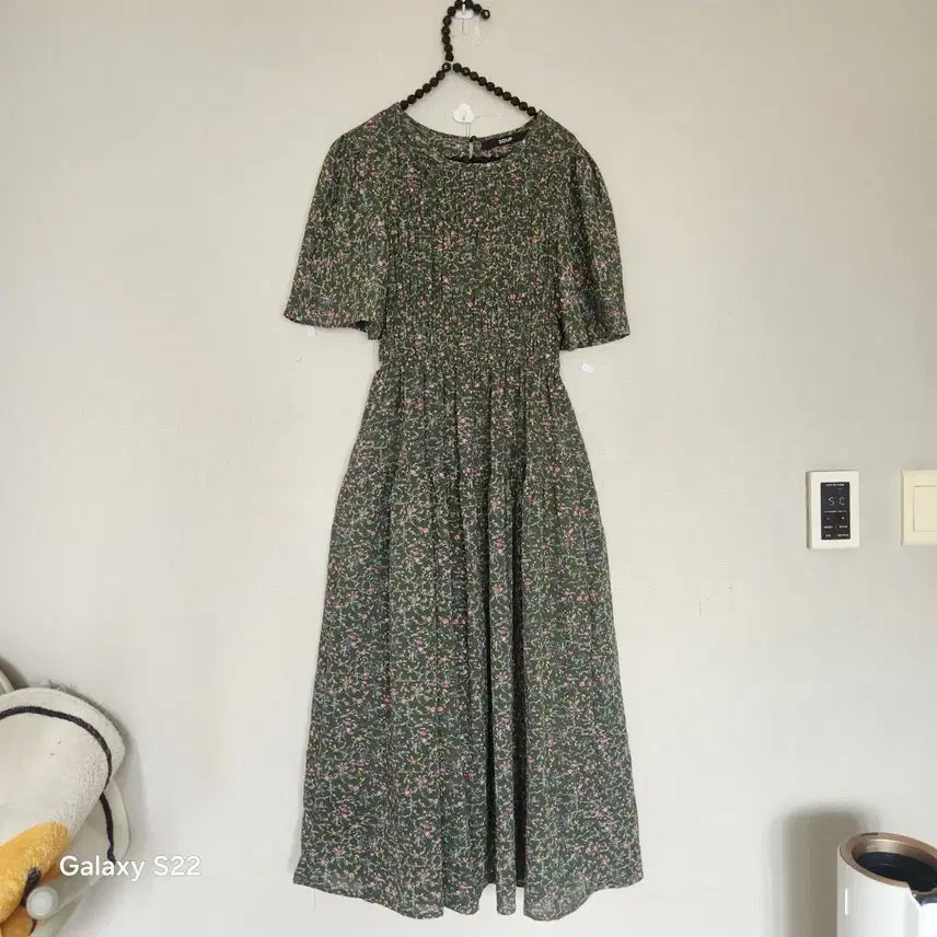 [BUNJANG] Floral Print Short Sleeve Dress / 반팔 플로럴 원피스
