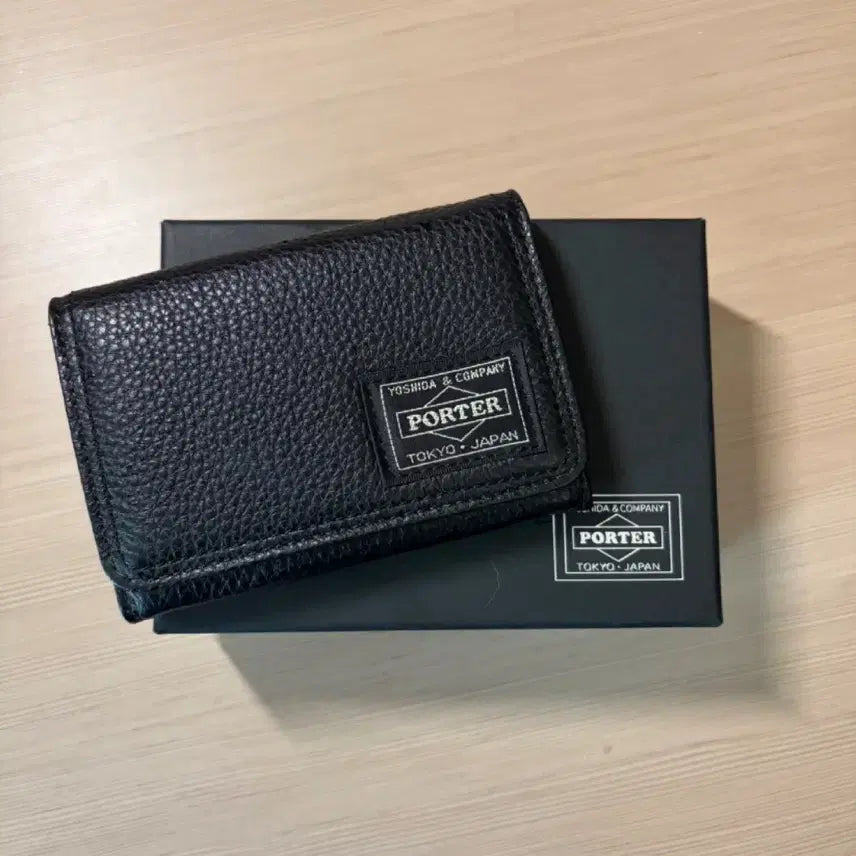 [BUNJANG] Yoshida Porter Calm Card Wallet Black / 요시다 포터 캄 카드지갑
