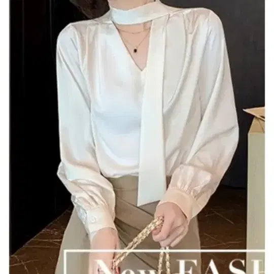 [BUNJANG] Satin Blouse / 새틴 블라우스