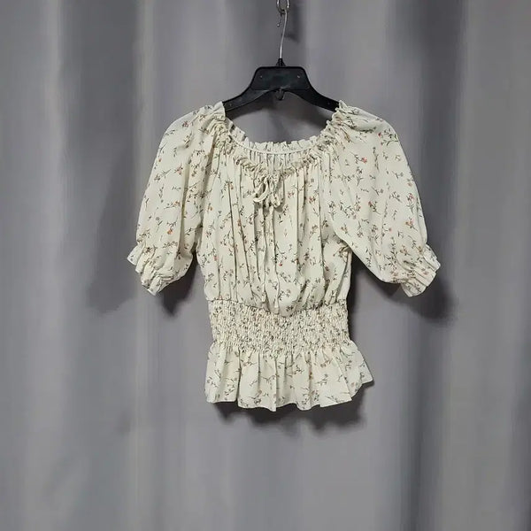 [BUNJANG] Floral Banding Blouse / 플로럴 밴딩 블라우스