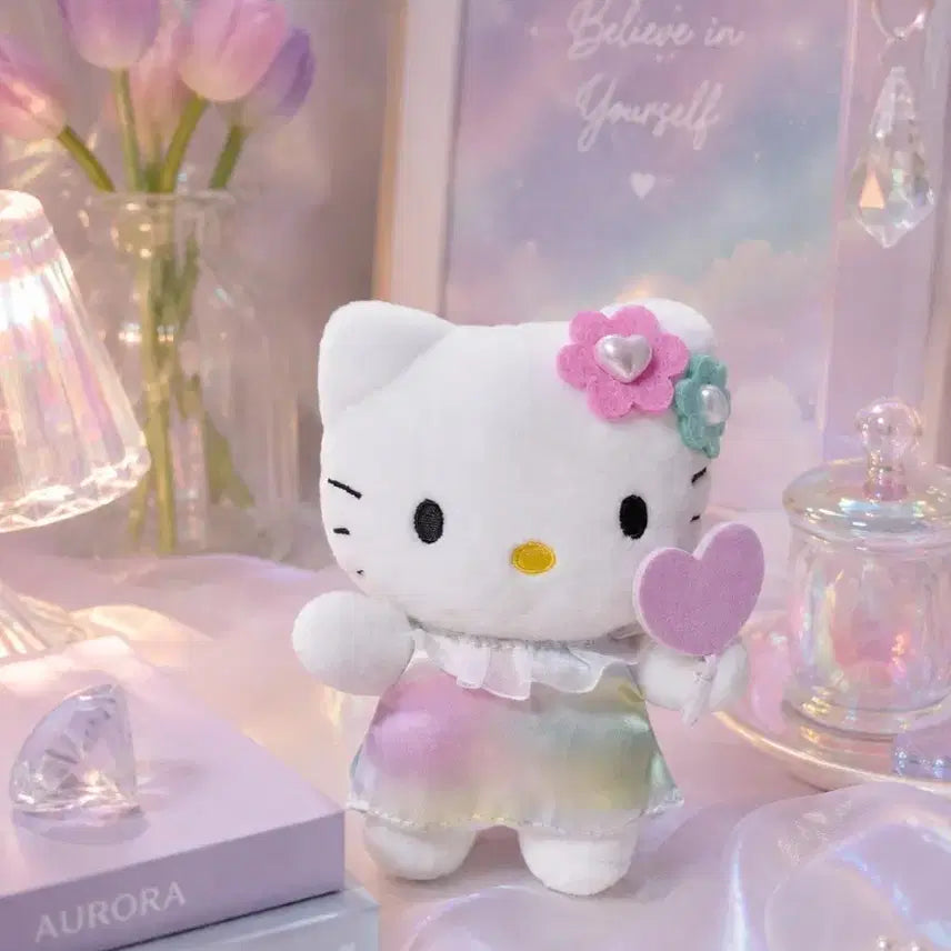 [BUNJANG] Sanrio Genuine Hello Kitty Fairy Doll Keyring (Aurora Version) / (새상품) 산리오 정품 헬로키티 요정 인형 키링 (오로라 버전)